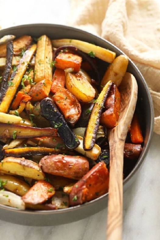 Roasted root vegetables