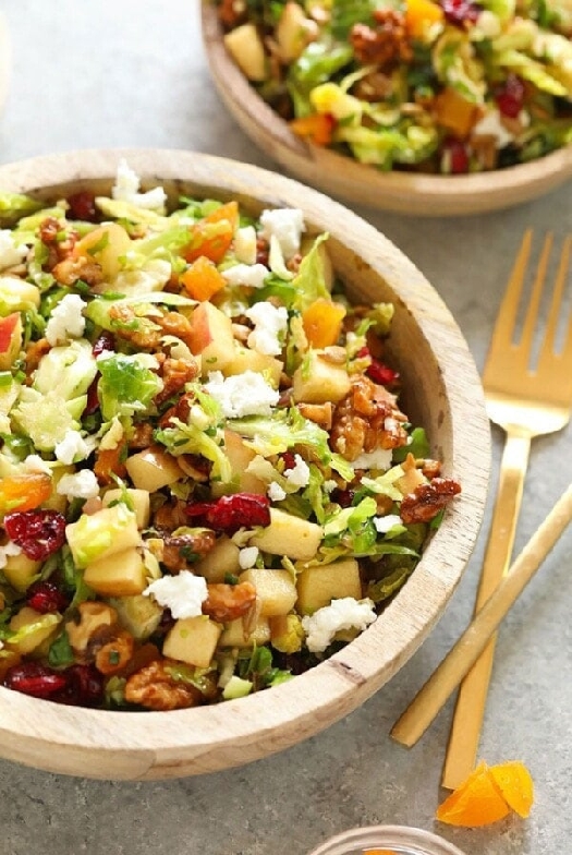 Shaved brussels sprout salad