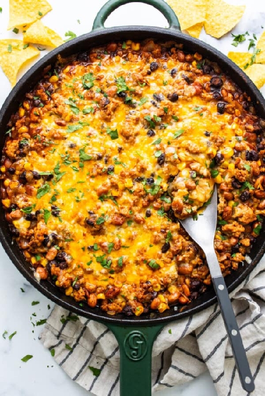 Healthy enchilada dip