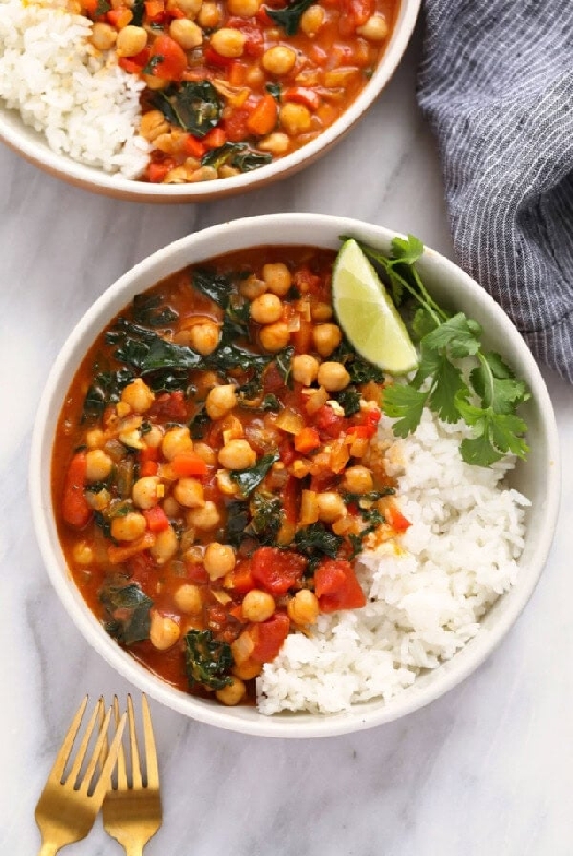 One pot chickpea curry