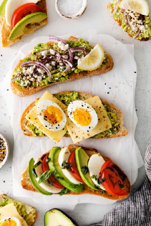 Avocado toast – 3 ways