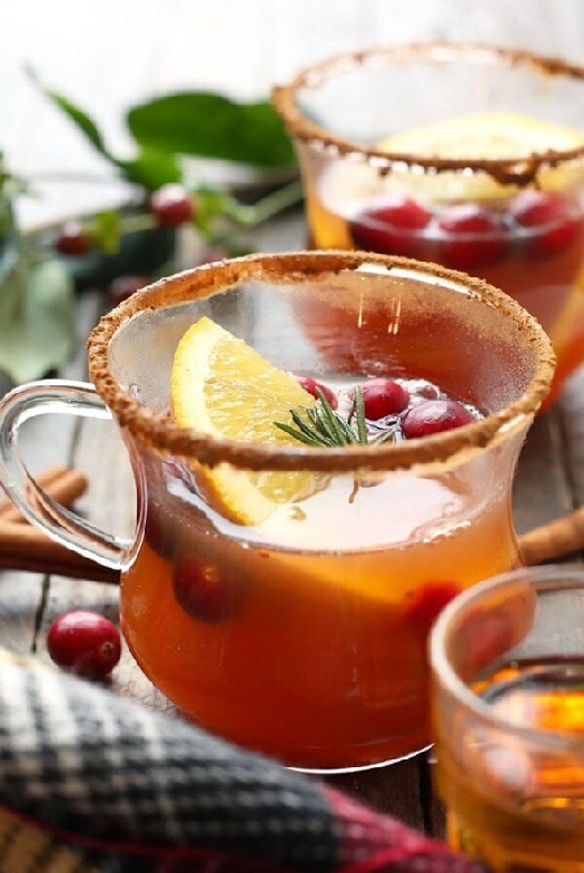 Apple cider hot toddy