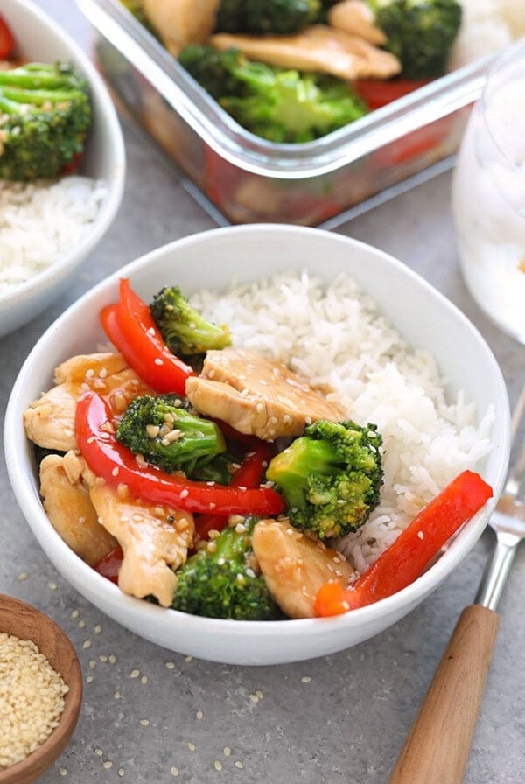 Chicken and broccoli stir fry