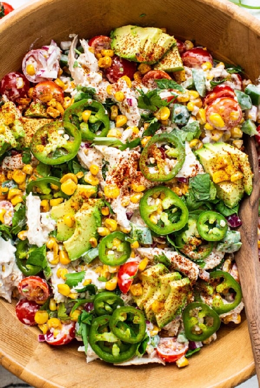Street corn chicken salad
