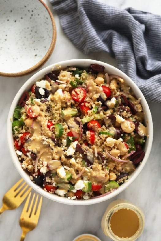 Mediterranean quinoa salad