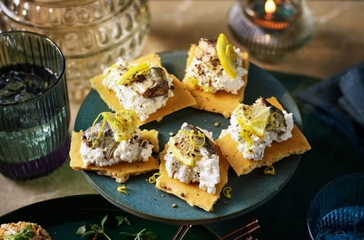 Sardine & ricotta tartine