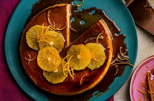 Orange flan
