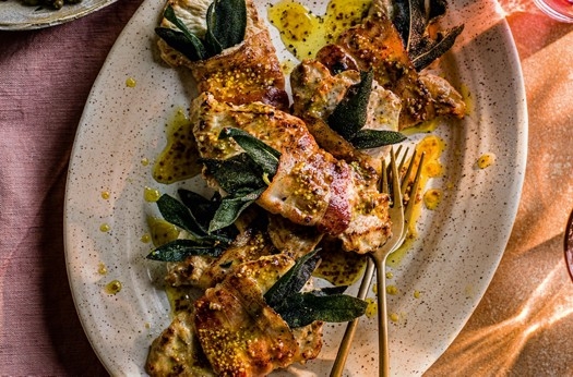 Pork, bacon & sage escalopes