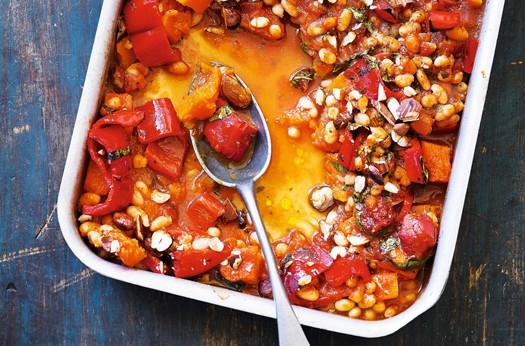 Squash & bean bake