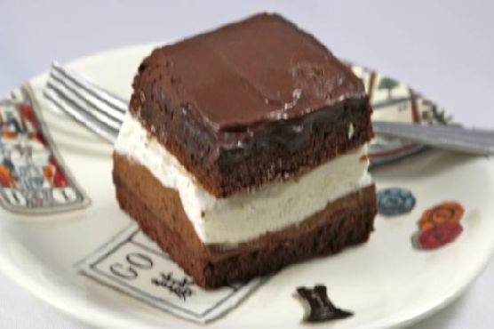 Double Chocolate Mousse Squares (Rigo Jancsi)