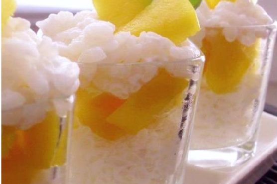 Thai-Style Sticky Rice & Mango Dessert Shots