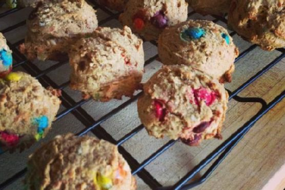 A Healthier Cookie with Mini M&Ms