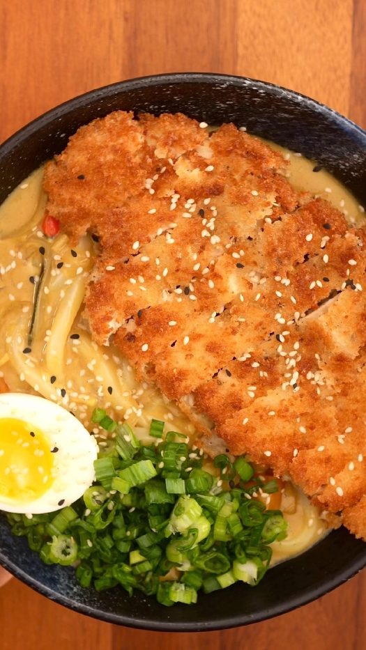 Chicken katsu soup