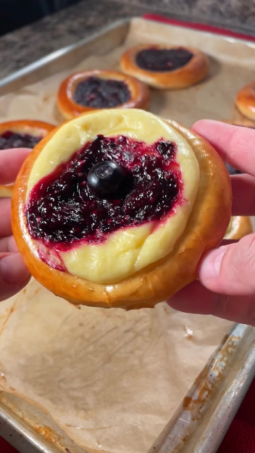 Blackberry cream cheese kolaches