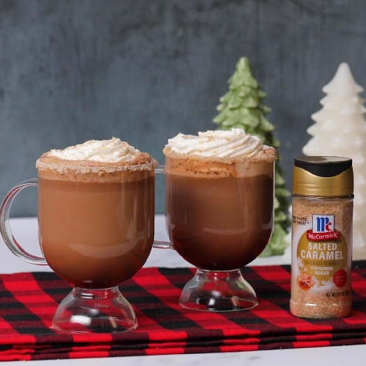 Rum-spiked mocha latte