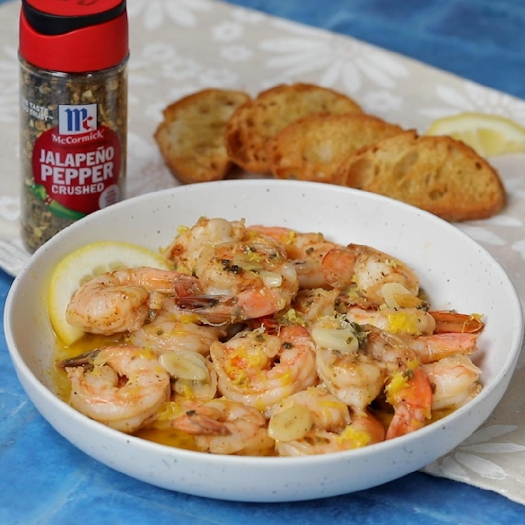 Spicy garlic shrimp