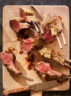Rack of lamb with dijon & panko crust
