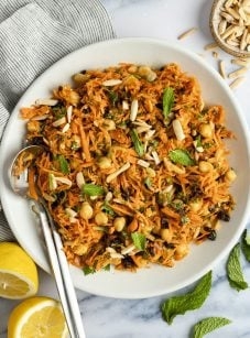 Moroccan-spiced carrot & chickpea salad