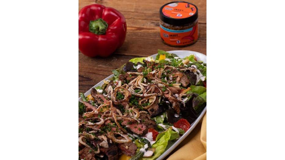 Jazzy steak salad