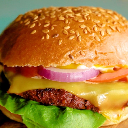 Plant-based cheeseburger