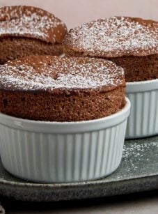 Chocolate soufflés
