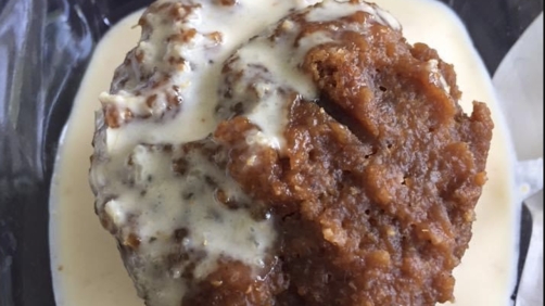 Eggless ginger pudding muffins