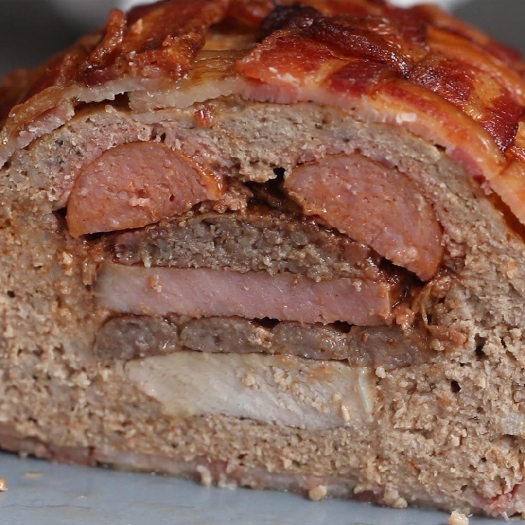 Mini power pork patty by epic meal time