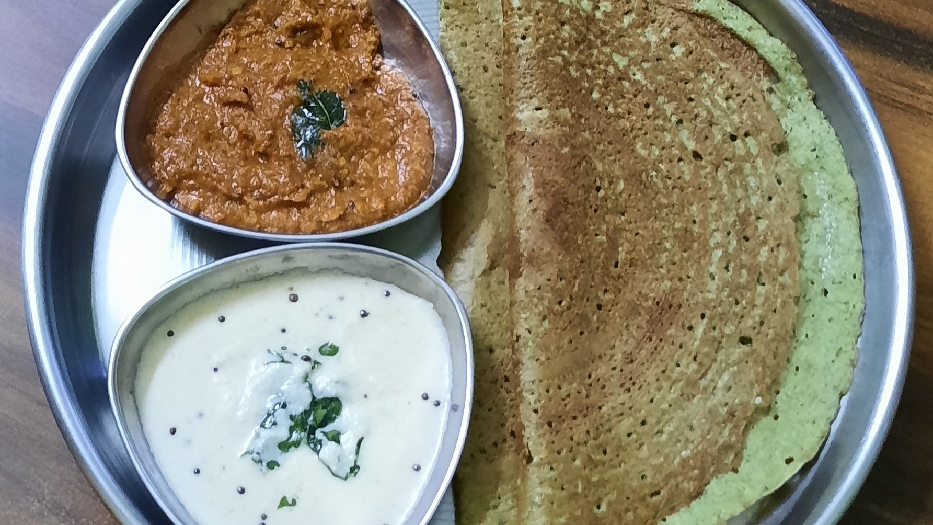 Quinoa curry leaves dosa