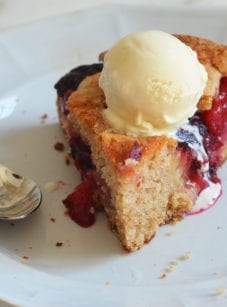 Late summer plum cake