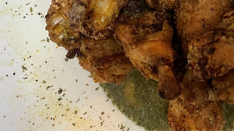 Lemon pepper & parsley chicken wings