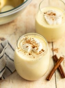 Homemade eggnog