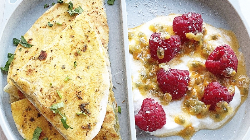 Baby friendly quesadilla