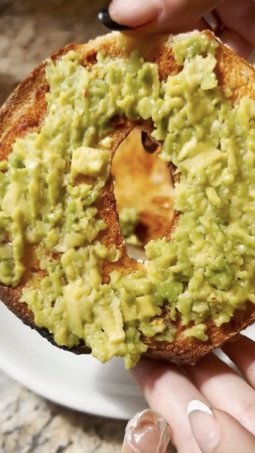 Honey sriracha bagel