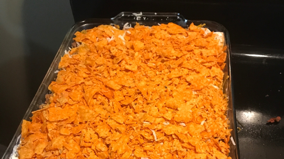 Dorito taco bake