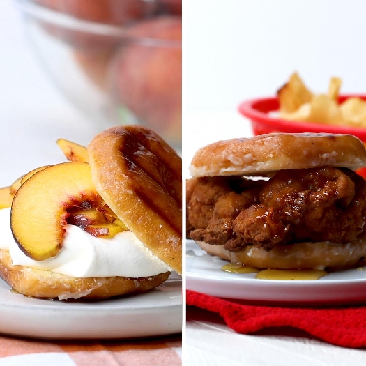 Grilled donuts 2 ways