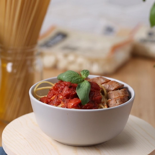 Grilled sausage dinner: major herbage