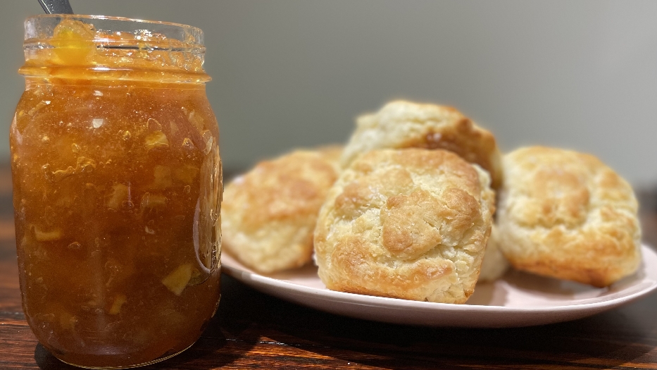 Citrus marmalade and buttermilk biscuits