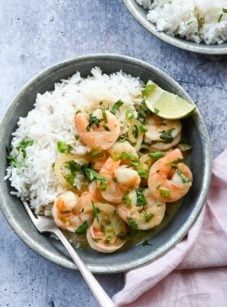 Easy thai shrimp curry