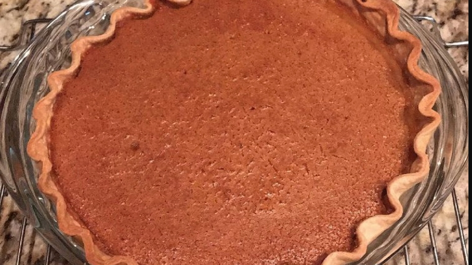 Homemade pumpkin pie