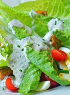 Homemade buttermilk ranch dressing