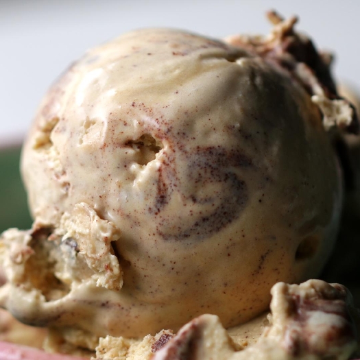 Salted, malted cookie dough ice cream by salt & straw