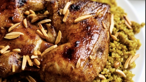 Freekeh with chicken