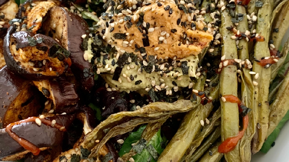 Easy vegan asian tofu nourish bowl