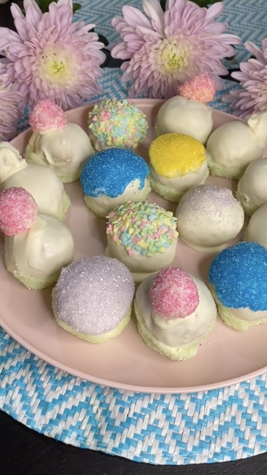 Easter bunny butt balls