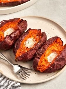 Baked sweet potatoes