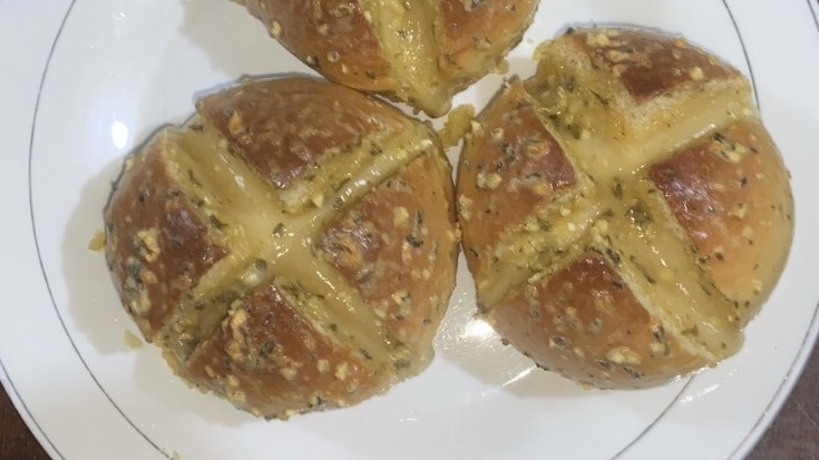 Korean garlic cheese bread