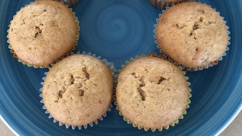 Delicious banana bread muffins