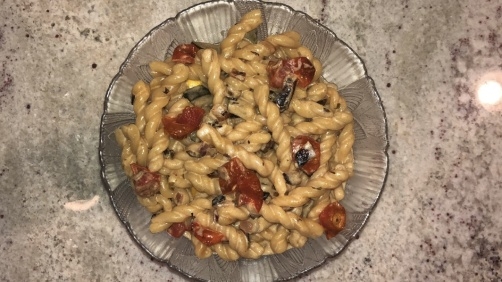 Cilantro lime crema pasta