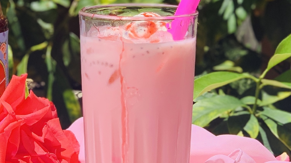 Refreshing ice cream drink