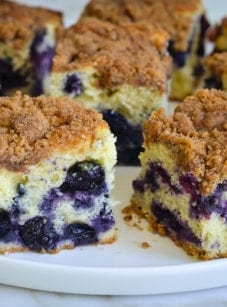 Blueberry coffee cake (aka boy bait)